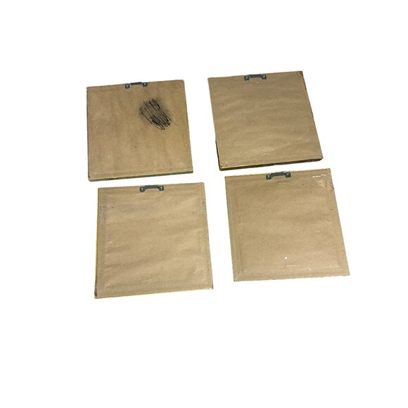 Vintage Armchair Framed Prints Set of 4 Framed in Gold Tone - Picture 7 of 8